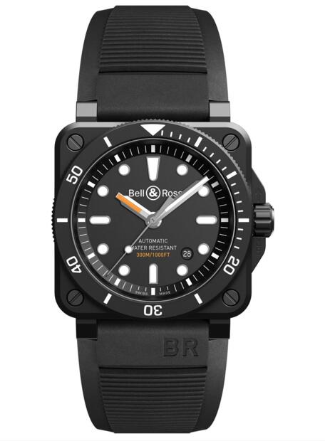 luxury Bell and Ross BR 03-92 Diver Black Matte BR0392-D-BL-CE/SRB replica watches